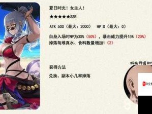 FGO2018夏日泳装卡池深度剖析 英灵礼装日替全览